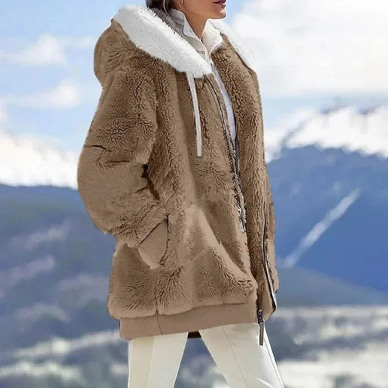 Isabella™ Giacca Invernale da Donna con Cappuccio e Cerniera