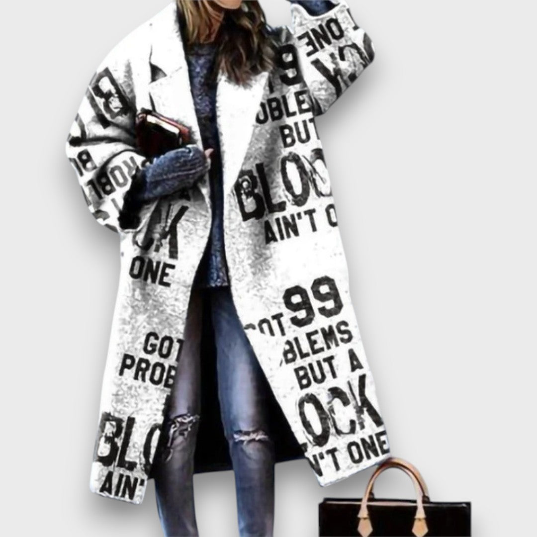 Fioren – Cappotto lungo in stile oversize