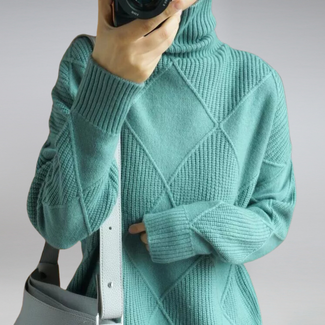 Darcy - Maglione a Collo Alto Oversize