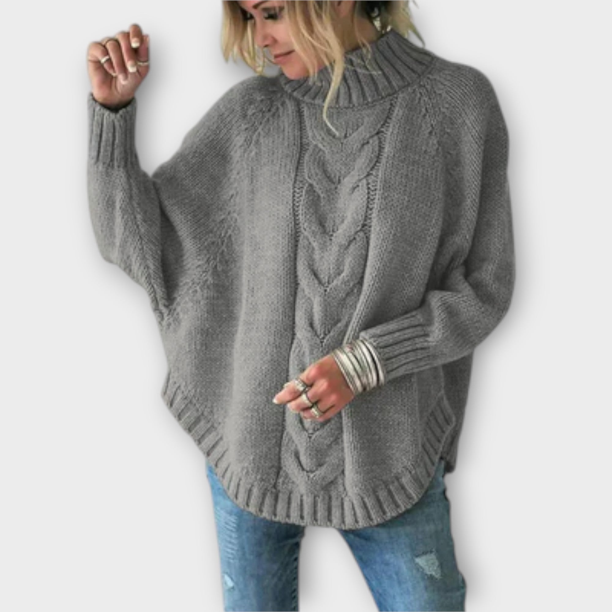 Elysian - Maglione lavorato a maglia con motivo a treccia