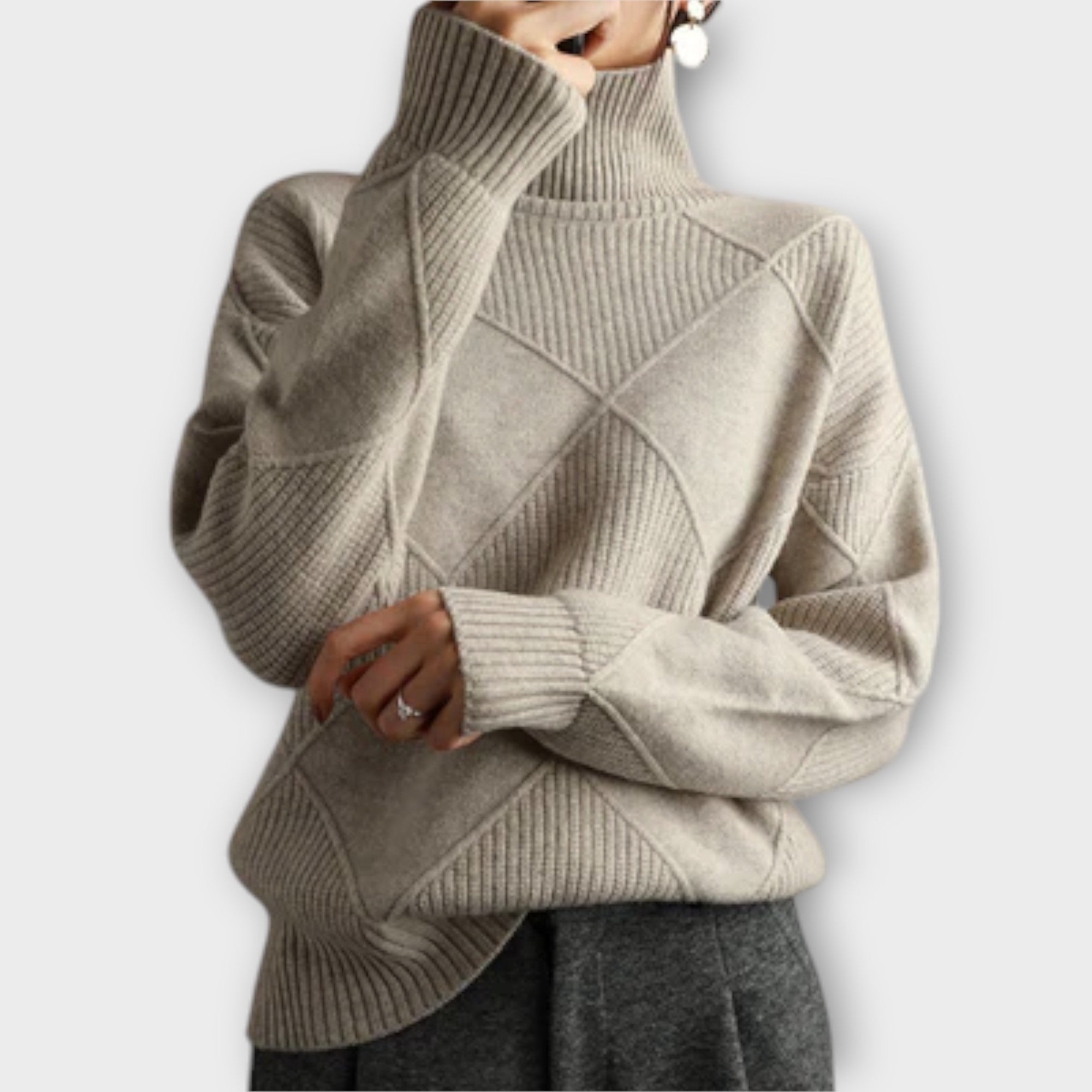 Melanie - Maglione Collo Alto Confortevole