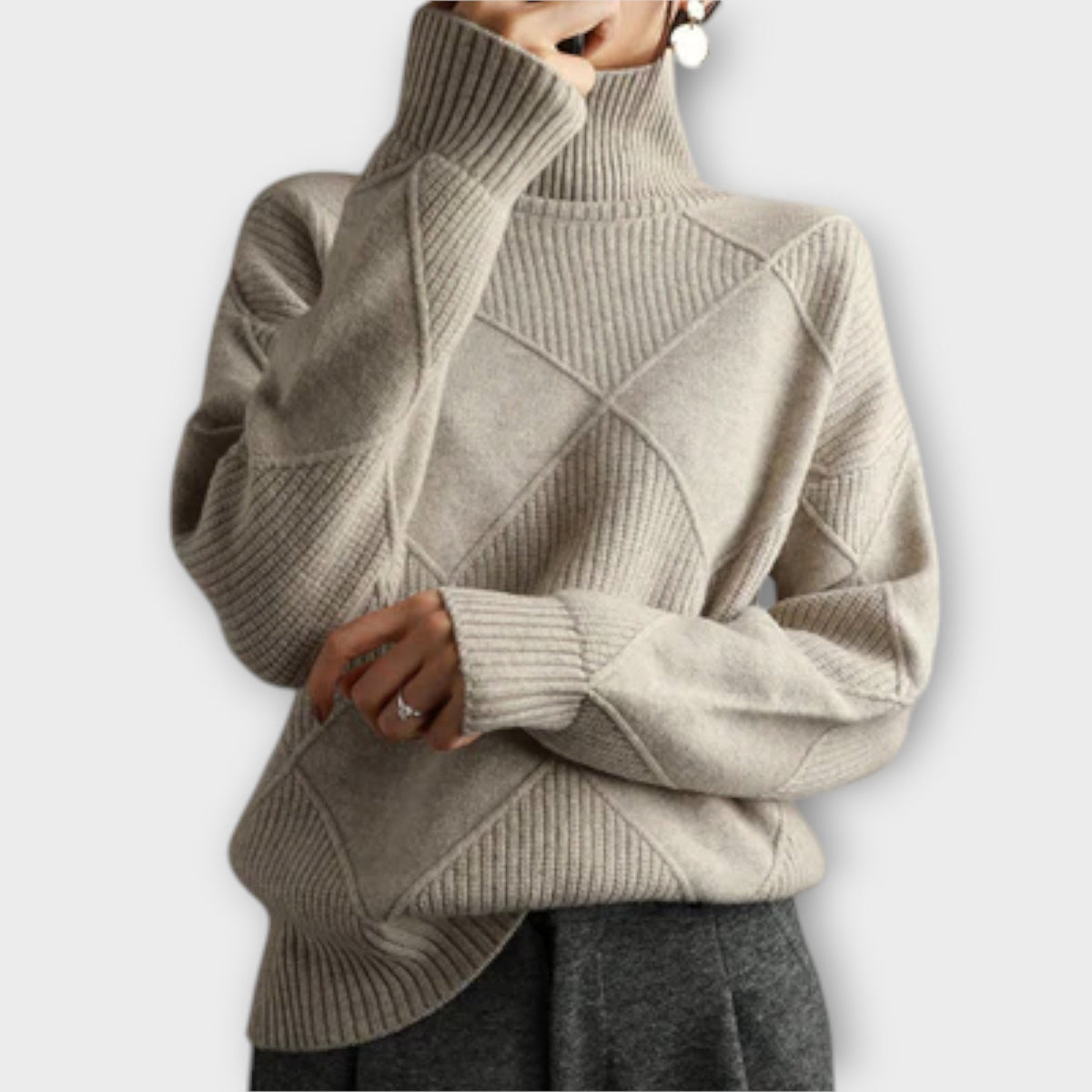 Melanie - Maglione Collo Alto Confortevole