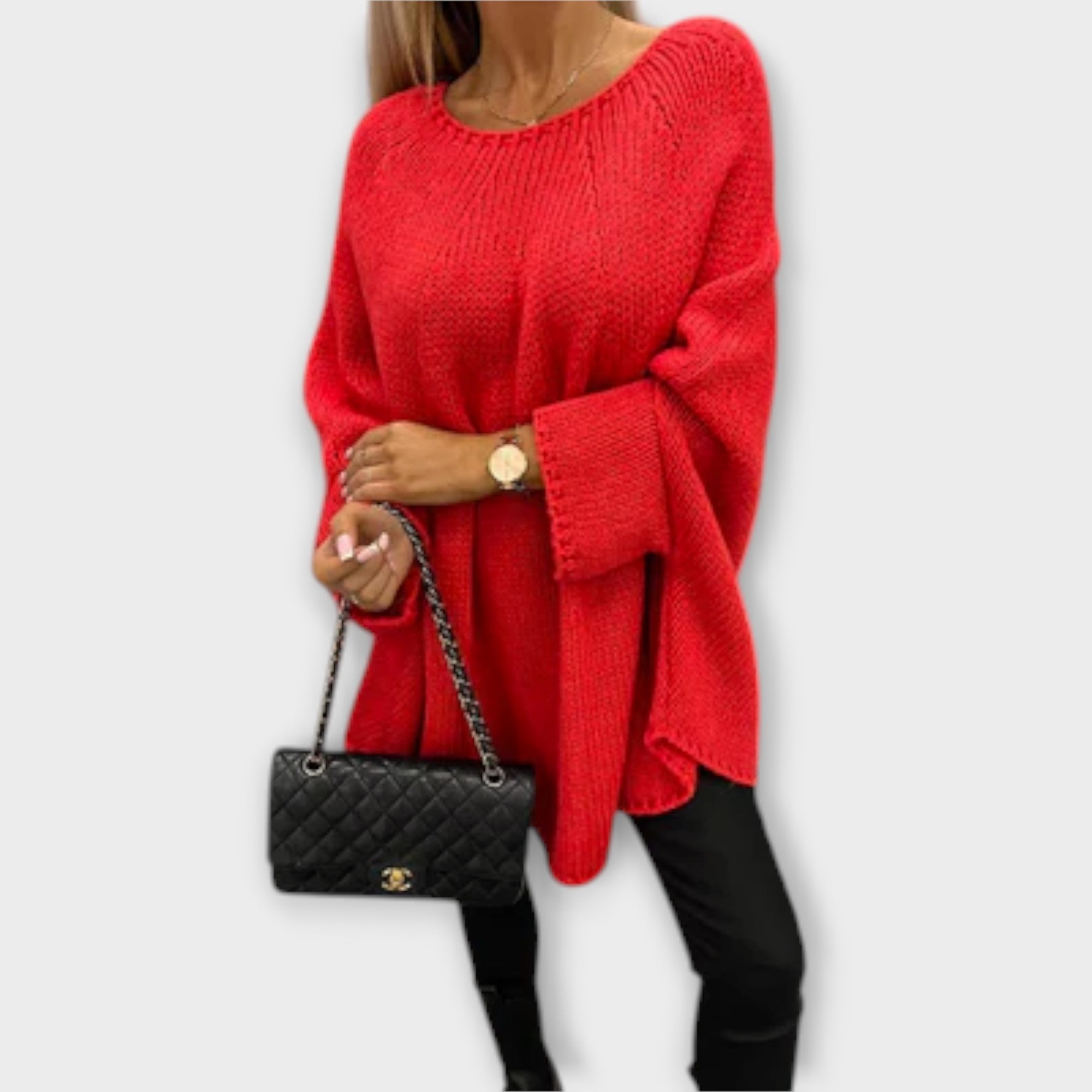 Isabelle - Maglione da Donna Elegante con Collo Rotondo