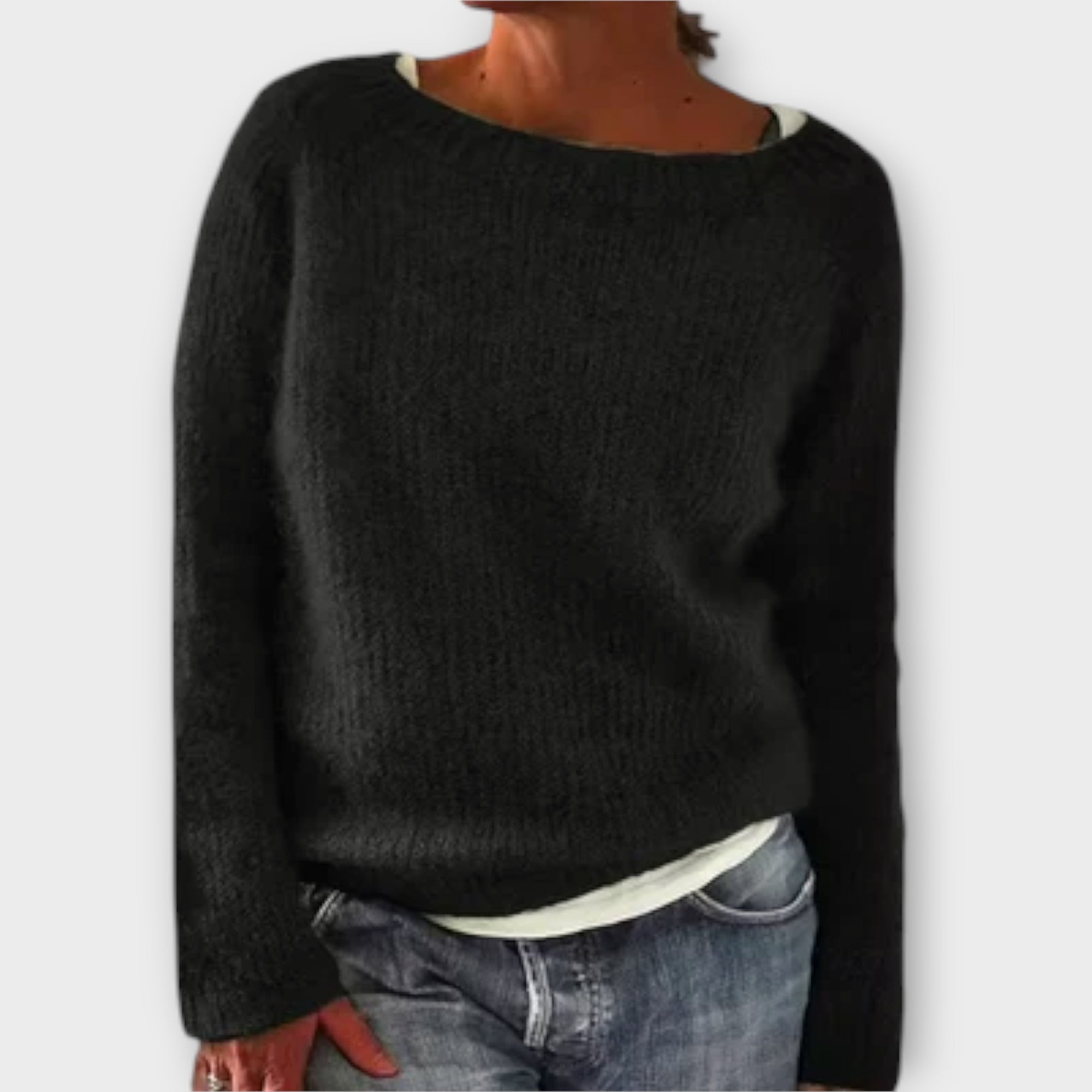 Regine – maglione a maglia monocolore