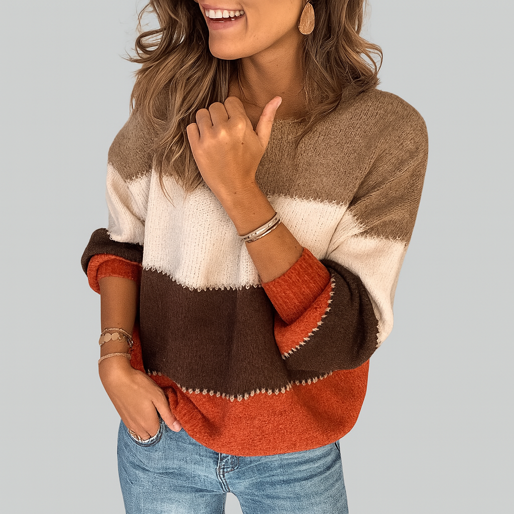 Erika - Maglione a Righe Confortevole