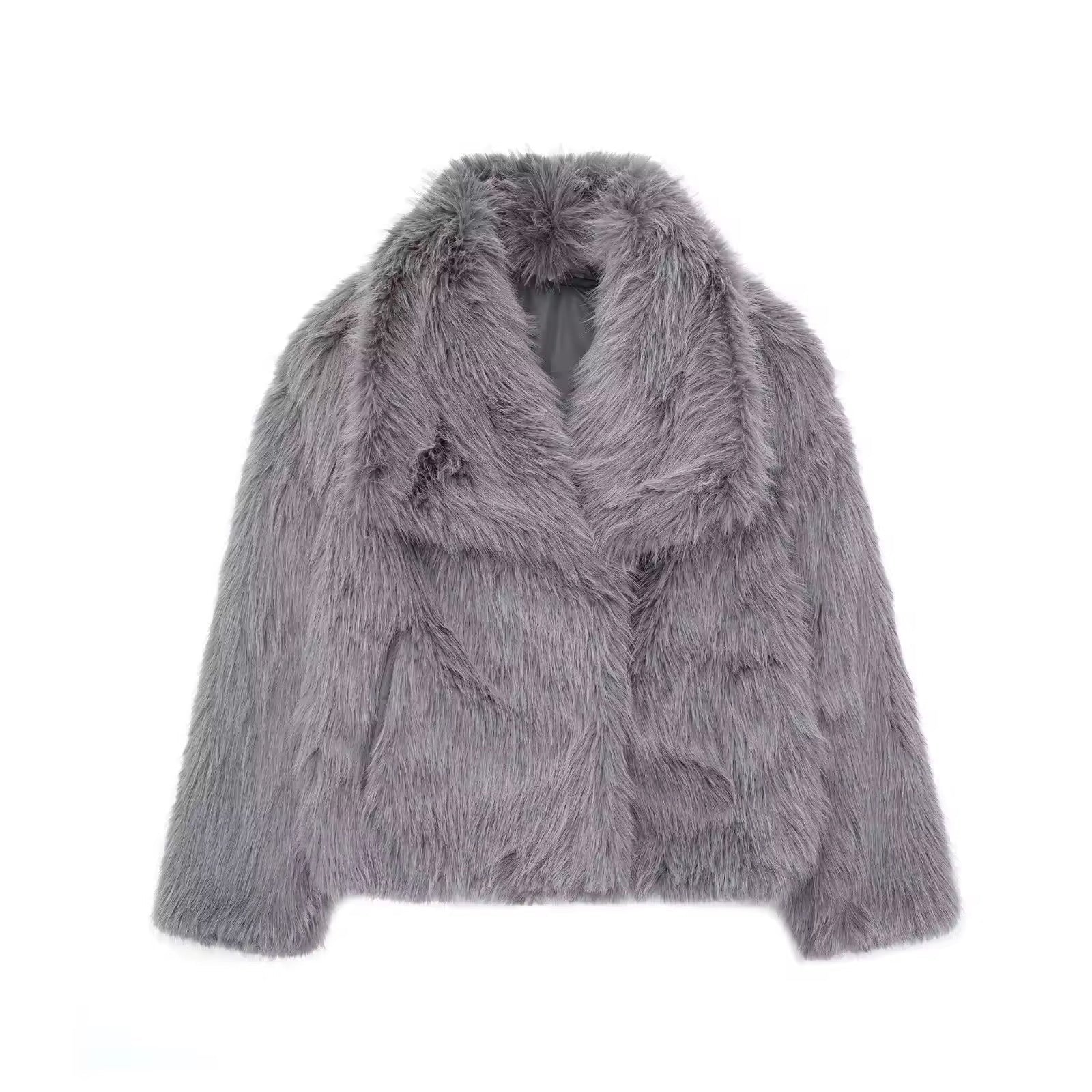 FIORA - Giacca Puffer Effetto Pelliccia