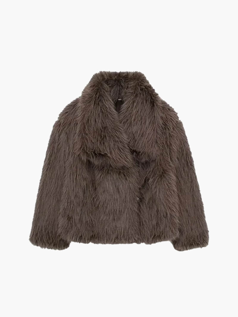 Cappotto in Pelliccia Sintetica Jenna