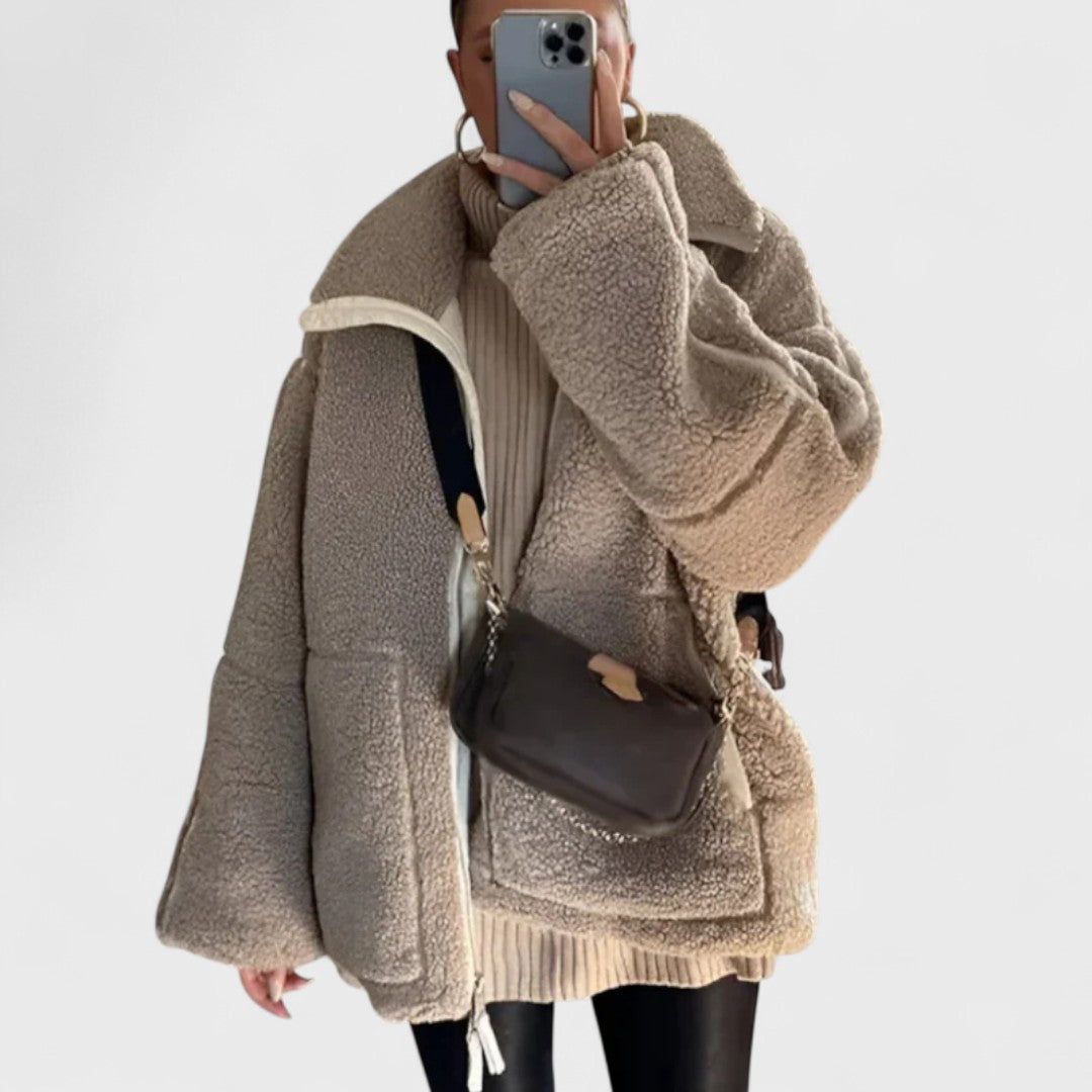 Kaja - Morbido cappotto di peluche